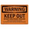 Signmission OSHA Warning Sign, 7" Height, 10" Width, Keep Out High Voltage Injury Death Ground, Landscape OS-WS-D-710-L-12656 - alternate 1